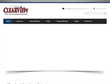Tablet Screenshot of clearviewvinylwindows.com